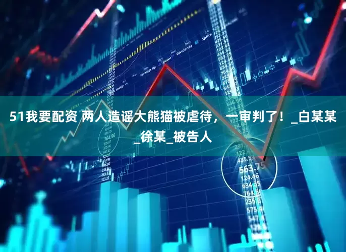 51我要配资 两人造谣大熊猫被虐待，一审判了！_白某某_徐某_被告人